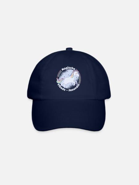Magische Pferdefreundin - Baseballkappe - Blau/Blau