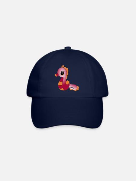 Knuffiges Seepferdchen - Baseballkappe - Blau/Blau