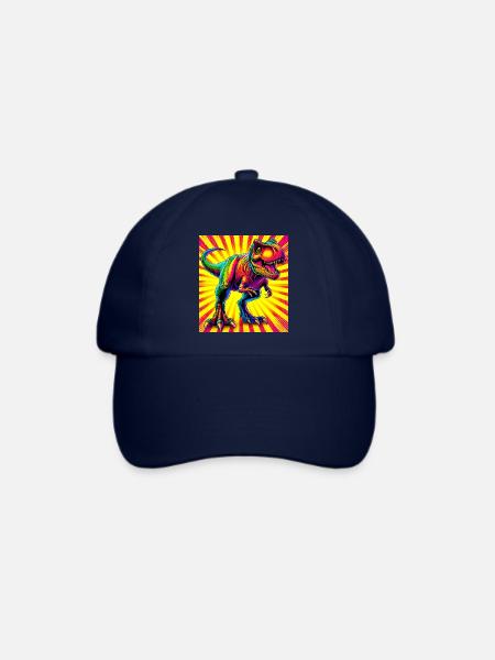 Dinosaurier - Baseballkappe - Blau/Blau