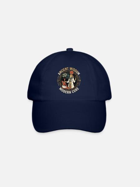 Arzt Stethoskop Horusauge - Baseballkappe - Blau/Blau