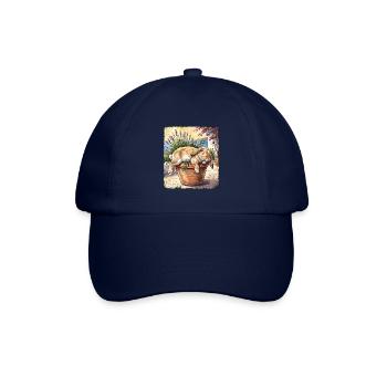 Siesta Kaninchen - Baseballkappe - Blau/Blau - Vorne