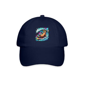 Relaxed Surfer Otter - Baseballkappe - Blau/Blau - Vorne