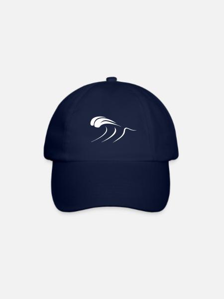 Welle - Ozean. Surf. Life. Piktogramm. - Baseballkappe - Blau/Blau