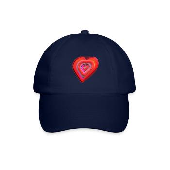 Das Herz der rast - Baseballkappe - Blau/Blau - Vorne