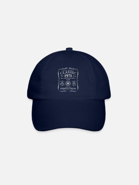 Jahrgang 1971 Januar 52. Geburtstag Geschenk Mann - Baseballkappe - Blau/Blau