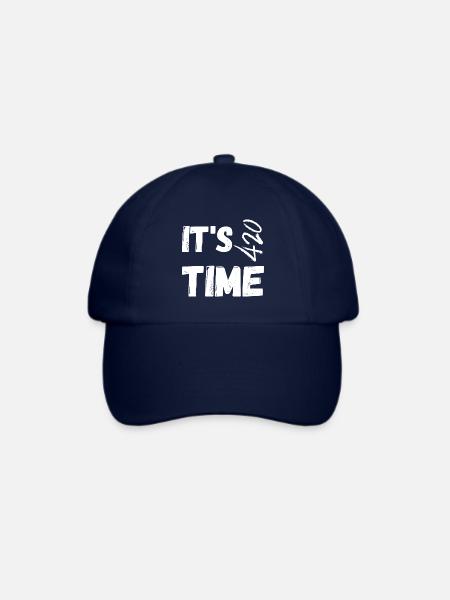Zeit zum Rauchen - Baseballkappe - Blau/Blau