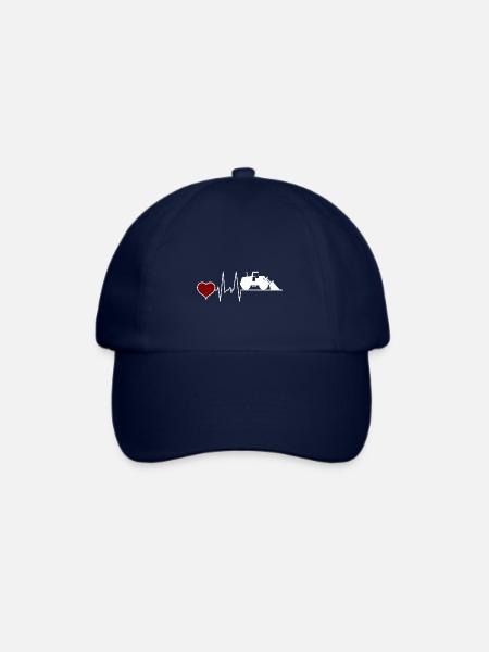Radlader Herzschlag - Baseballkappe - Blau/Blau