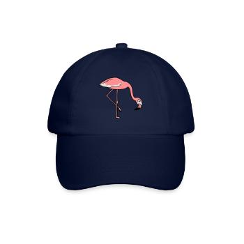 essen trinken beugen unten flamingo clipart comic - Baseballkappe - Blau/Blau - Vorne