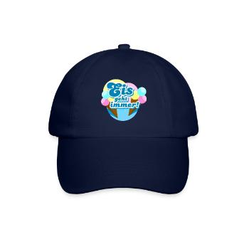Eis geht immer! - Baseballkappe - Blau/Blau - Vorne