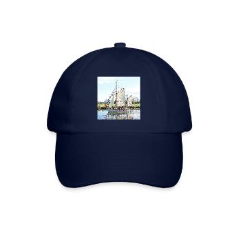 Das Segelboot - Baseballkappe - Blau/Blau - Vorne