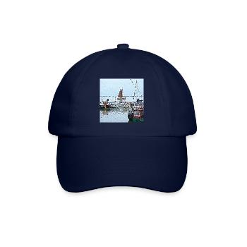 Spaziergang im Hafen in den Niederlanden - Baseballkappe - Blau/Blau - Vorne