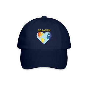 No racism Toleranz Geschenk Menschenrechte - Baseballkappe - Blau/Blau - Vorne