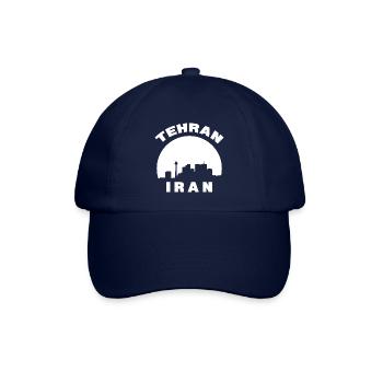 Tehran Iran Silhouette Geschenk - Baseballkappe - Blau/Blau - Vorne