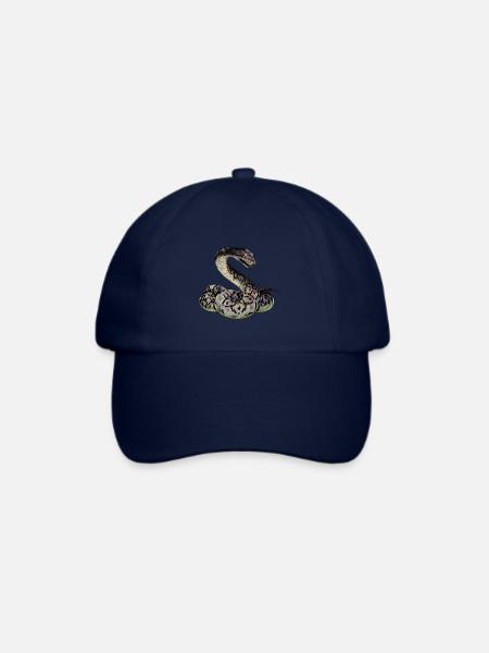 Schlange - Baseballkappe - Blau/Blau