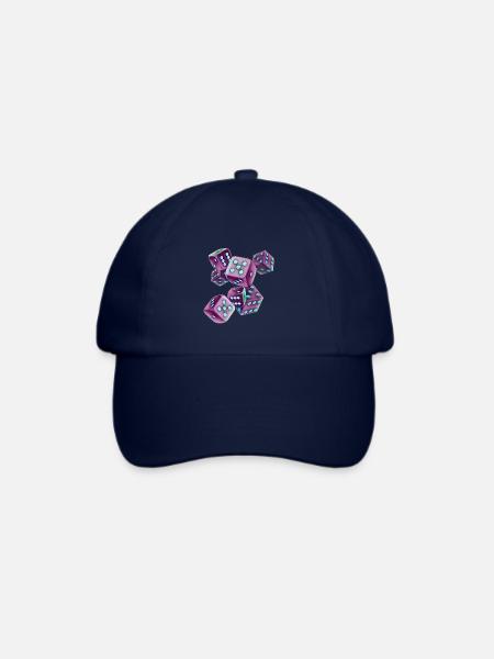 Würfel - Baseballkappe - Blau/Blau