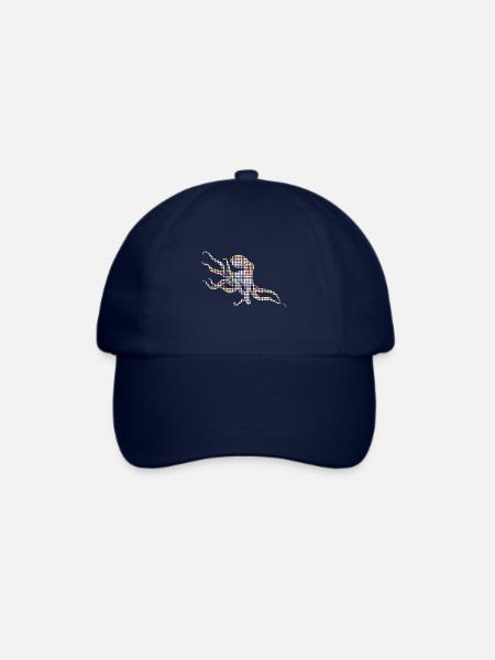 Oktopus - Baseballkappe - Blau/Blau