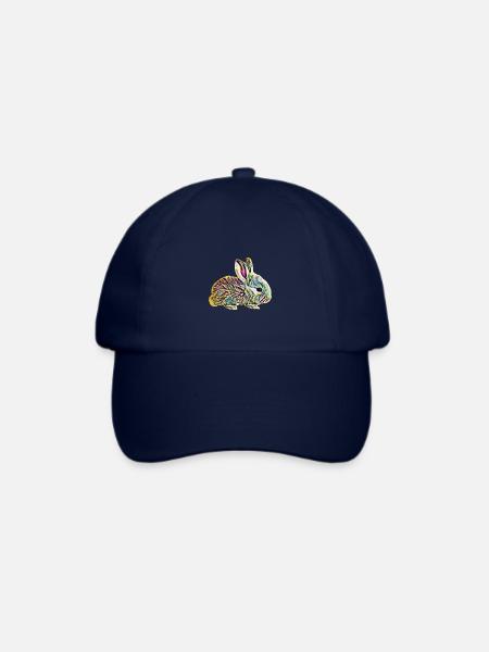 Hase - Baseballkappe - Blau/Blau