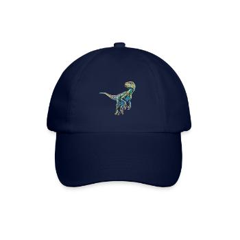 Velociraptor - Baseballkappe - Blau/Blau - Vorne