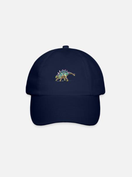 Stegosaurus - Baseballkappe - Blau/Blau