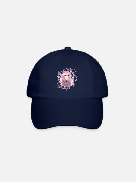 Manga Girl - Baseballkappe - Blau/Blau