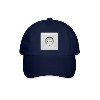 Steckdose weiss - Baseballkappe - Blau/Blau - Vorne