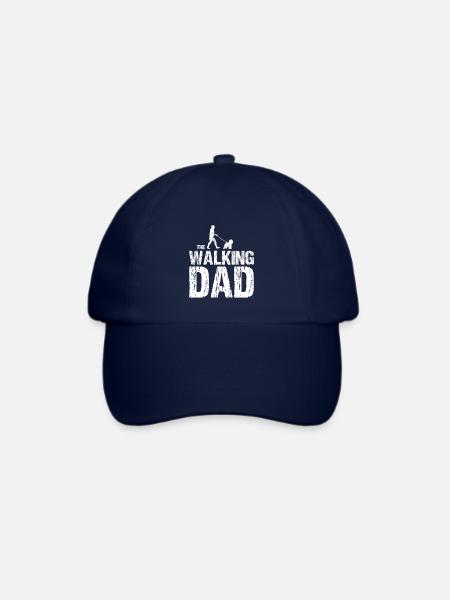 Bichon Frise The Walking Dad für Hundebesitzer - Baseballkappe - Blau/Blau