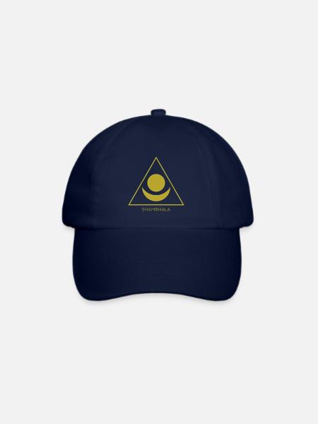 Tibetischer Buddhismus - Shambhala Symbol 3 - Baseballkappe - Blau/Blau