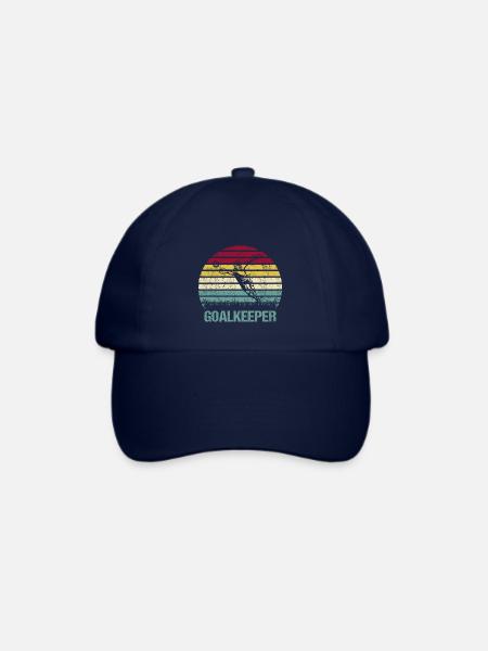 Fußball Torwart Retro Vintage - Baseballkappe - Blau/Blau