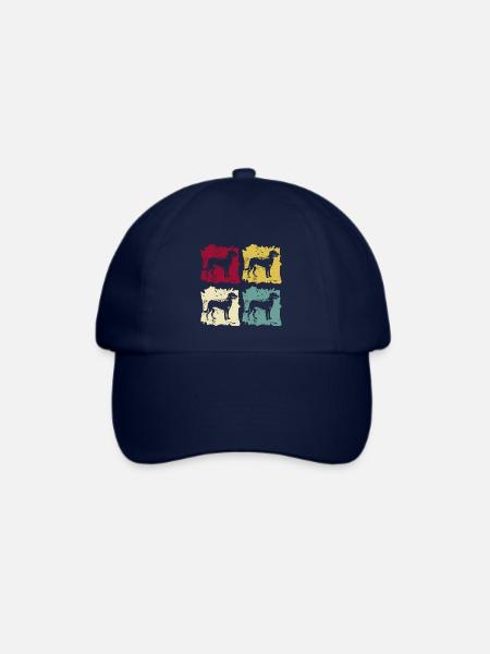 Beauceron Retro Vintage - Baseballkappe - Blau/Blau