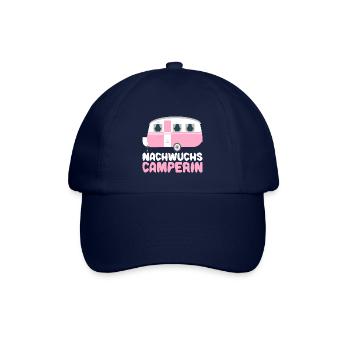 Nachwuchs Camperin Camping Baby Mädchen Kind - Baseballkappe - Blau/Blau - Vorne