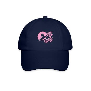 Weibliche Surferin - Baseballkappe - Blau/Blau - Vorne