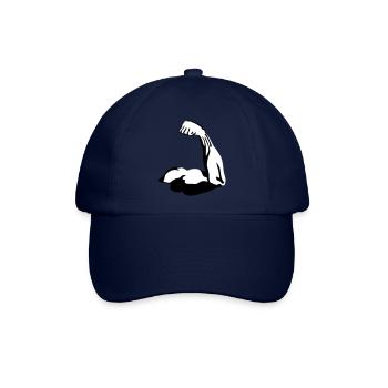 Bizeps Muskel - Baseballkappe - Blau/Blau - Vorne