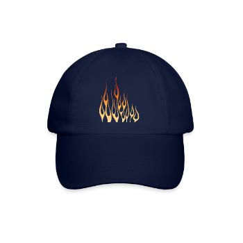 Flamme Flamme Flammen - Baseballkappe - Blau/Blau - Vorne