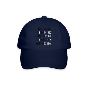 Intelligenz-Zitat von Wissenschaft Intelligenz nerd - Baseballkappe - Blau/Blau - Vorne