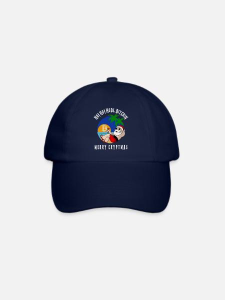 BITCOIN CHRISTMAS Geschenkidee für Crypto Trader - Baseballkappe - Blau/Blau