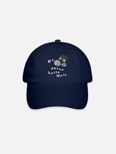 Erschafe deine heile Welt - Baseballkappe - Blau/Blau
