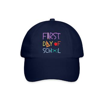 Erster Schultag DESIGN - Baseballkappe - Blau/Blau - Vorne