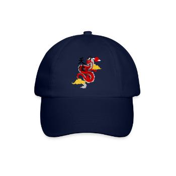 Chinesischer Drachen Print - Baseballkappe - Blau/Blau - Vorne