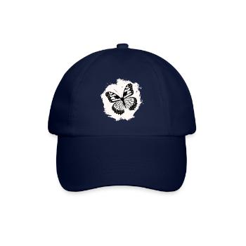 Schmetterlinge Muster - Baseballkappe - Blau/Blau - Vorne