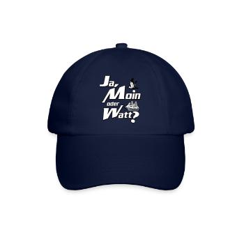Ja Moin oder Watt? - Baseballkappe - Blau/Blau - Vorne