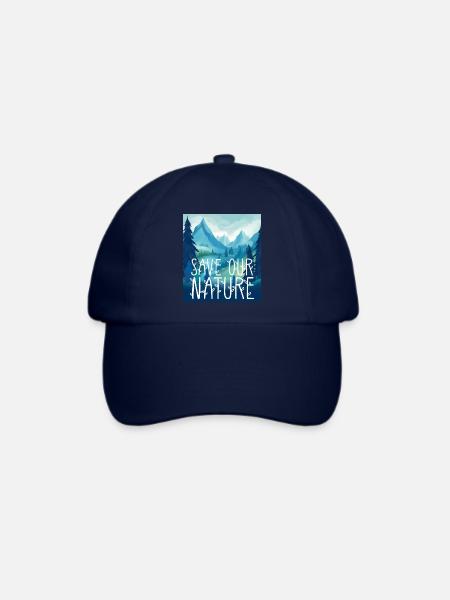 Schützt unsere Natur - Baseballkappe - Blau/Blau