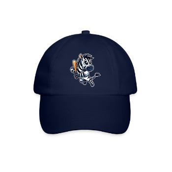 Zebra Baseballspieler Sportdesign - Baseballkappe - Blau/Blau - Vorne