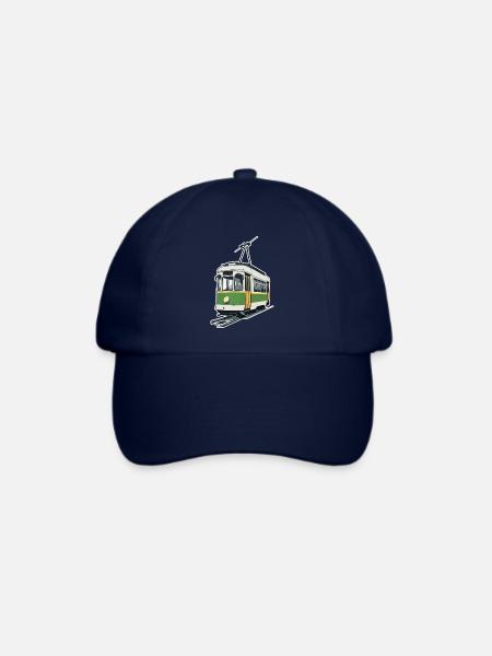 Straßenbahn Tram Bahn - Baseballkappe - Blau/Blau