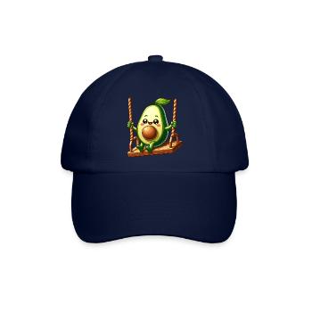 Avocado auf der Schaukel - Baseballkappe - Blau/Blau - Vorne