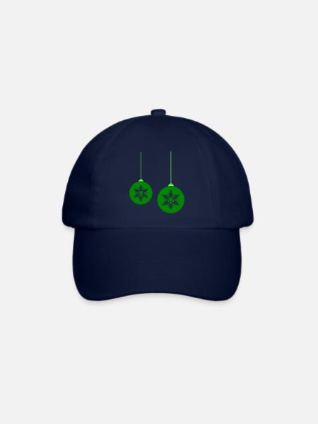 weihnachtskugel stern 2 - Baseballkappe - Blau/Blau