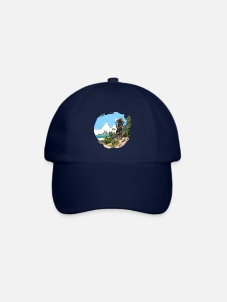 Stammes-Küstenfelsenfischer - Baseballkappe - Blau/Blau