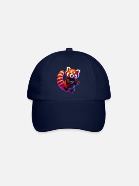 Kleiner Panda - Baseballkappe - Blau/Blau