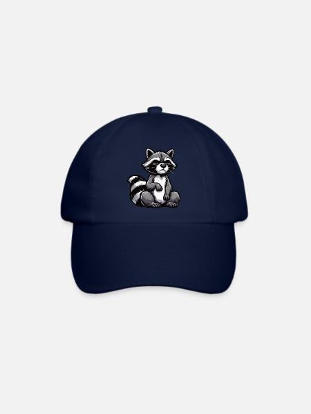 Waschbär Waschbären Waldtier lustiger Waschbär - Baseballkappe - Blau/Blau