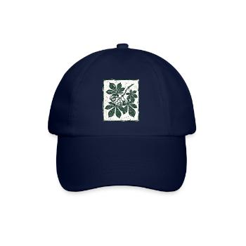 Kastanien Blatt Herbst - Baseballkappe - Blau/Blau - Vorne