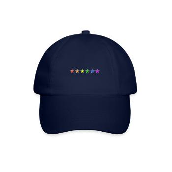 Sterne Regenbogen-Farben - Baseballkappe - Blau/Blau - Vorne